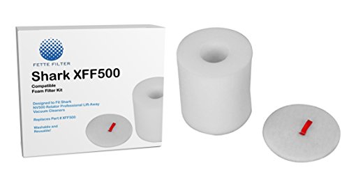 Shark NV500 Foam and Felt Compatible Filter. Fits Shark NV500 Models, Part # XFF500. Shark Filter Kit.