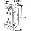 United States Hdwe. E-120C Duplex Receptacle