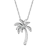 Diamond Palm Tree Pendant