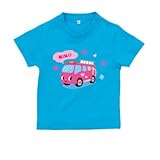 BabyChips しょうかちゃん(名入れ半袖ベビーTシャツ) 150 ターコイズ