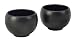 Kitchen & Housewares : Chantal Jasmine Tea Cup Set of Two, 6 Ounces Each, Semi Gloss Black