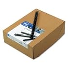GBC 40-000-92 Combbind Plastic Binding Combs, 5 8 Diameter, Black, 100 Combs box by GBC