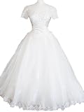 Short Sleeve Ivory Eden Bridals Bridal Gown Wedding Dress, Size 6 8, BC3 (fits size 6) Short Sleeve Ivory Eden Bridals Bridal Gown Wedding Dress, Size 6 8, BC3 (fits size 6)