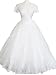 Short Sleeve Ivory Eden Bridals Bridal Gown Wedding Dress, Size 6-8, BC3 (fits size 6)