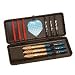 Set of 3 Darts With Carry Case, 3 x Sculpted Aluminum Shafts, 3 x Reticule Aluminium Shafts, 3 x Sil