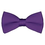 Plum Satin 2 1/2 Bow Tie