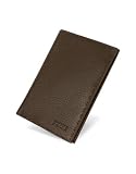 Gianfranco Ferre Logoed Stitched Genuine Leather Breast Coat Wallet Dark Brown