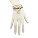 LUX ACCESSORIES Elephant Metal Leaf Pave Hamsa Evil Eye Dreamcatcher Arm Candy Stretch Bracelet Set