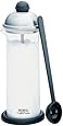BonJour Coffee Glass and Stainless Steel Manual Milk Frother, 16-Ounce, Caff&eacute; Froth Monet