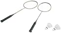 Hudora Badmintonset Champion RS-88, 2 ALU-Schläger, Tasche, 2 Federbälle