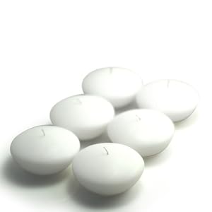 3 White Floating Candles Set of 96 Bulk