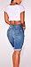 Ybenlow Womens High Waist Ripped Jeans Shorts with Stretch