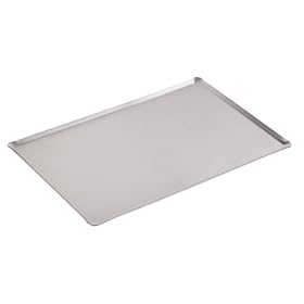 Aluminum Baking Sheet, Straight Sided-L 20 7 8'' X W 12 3 4'', Hotel Pan Size 1 1 by Paderno World Cuisine