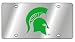 Michigan State University - License Plate - Stainless-Style