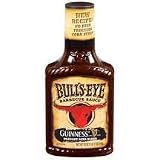 Bull's Eye GUINNESS Draught Beer Blend Barbecue Sauce No High Fructose Corn Syrup - 18 oz