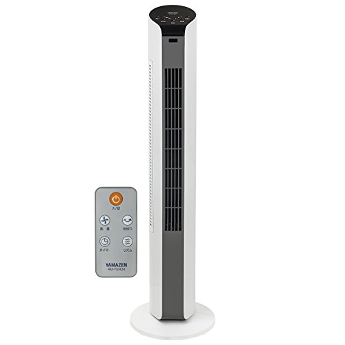 山善(YAMAZEN) スリムファン (リモコン)(風量3段階) タイマー付 ホワイトグレー YSR-T80(WH)