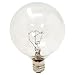 GE Lighting 17722 Candelabra Base Clear Globe Bulb 25Watt, 120Volt (Pack of 6 X 2)