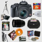 Canon EOS Digital Rebel XTi 10.1 MP SLR Digital Camera with Canon 18-55mm EF-S Lens + Cosina 28-210mm IF f/4.2-6.5 Lens + 2GB Pro Accessory Kit
