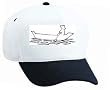 White Cap with Image of White Cap with