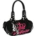 Juicy Couture Queen Jewel Baby Fluffy Bag Purse Black