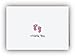 Pink Baby Thank You Cards Collection - 24 Cards & Envelopes
