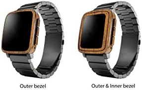 Pebble Time Steel Wood Series Skins - Junglewrap (Saddle Teak)