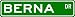 BERNA Street Sign ~ Personalized Family Lastname Novelty Sign ~ Gameroom, Basement, G...