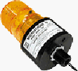 Tomar Electronics 495S-120 MicroStrobe Single Flash 1/2 Male Thread Mount Amber Strobelight 120VAC
