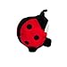 ZippyPaws - Musical Gabbles Stuffed Dog Toy for Small Dogs - Ladybug