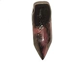 Rhodonite Pendant 04 Sculpted Point Pink Black Crystal Clay Healing 1.2