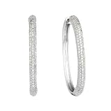 Diamond Hoop Earrings 1/2ctw