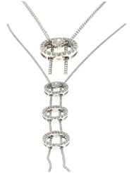 14K White Gold 0.59cttw Round Diamond Necklace