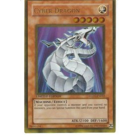 Childrens Toyshop  Toys : 2008 YuGiOh Gold Edition Series GLD1-En022 CYBER DRAGON (Limited Edition)