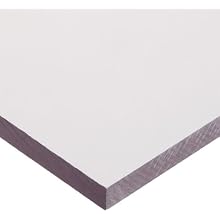 PETG (Polyethylene Terephthlate Glycol-Modified) Sheet, Transparent Clear, Standard Tolerance