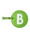 Initial Luggage Tag B Green