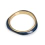Resin and Brass Dark Blue Bangles "Layer It On Bangles [Dark Blue]" -Fair Trade Gifts
