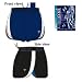 Viga Men's Impala Running Shorts (Size: Medium) (Colour: Navy Blue / White / Red )