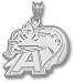Army Black Knights Solid Sterling Silver ''A'' Knight Logo 5/8'' Pendant