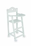 White Wooden dolls highchair