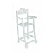 White Wooden dolls highchair