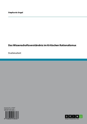 Das Wissenschaftsverständnis im Kritischen Rationalismus (German Edition)