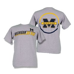 Michigan Wolverines Short Sleeve T-shirts - Extension and Logo