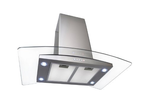 Golden Vantage Stainless Steel 36" Euro Style Island Mount Range Hood GVAI-36