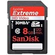 SanDisk Extreme 8 GB Class 10 SDHC Flash Memory Card (SDSDRX3-8192-A21)