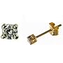 9ct Yellow Gold 25pt Total Diamond Stud E/rings