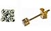 9ct Yellow Gold 25pt Total Diamond Stud E/rings