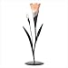 Gifts & Decor 57071615 Golden Bloom TEALIGHT Holder, Black