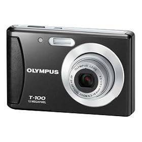 Click here to buy Olympus T-100 12MP Digital Camera with 3x Optical Zoom and 2.4 inch LCD (Black) by Olympus.