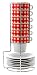 Present Time  Espresso set Picnic tower porcelain red
