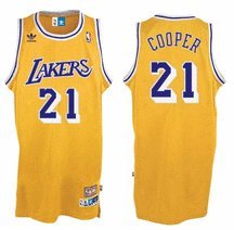 Michael Cooper Los Angeles Lakers #21 Retro Swingman Adidas NBA Basketball Jersey (Gold)